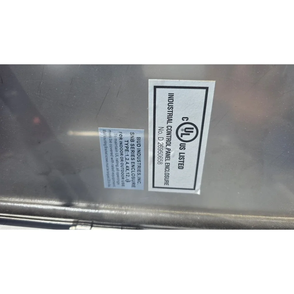Electronics box. Stainless steel, size 16x12x8, used.